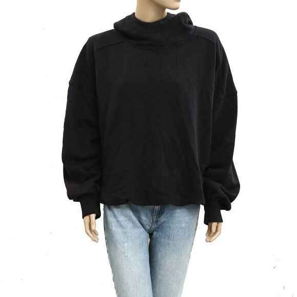 Free People We The Free Spirit Bubble Hoodie Sweatshirt Top Graphic M NWT 282904 - Picture 7 of 12